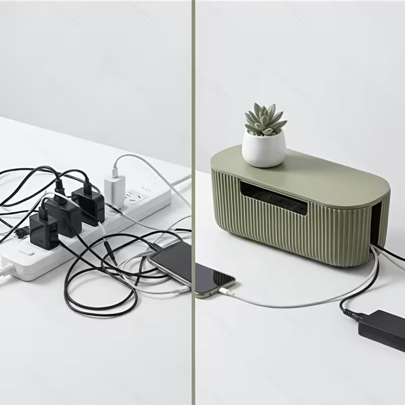 Cable Management Box – Minimalist Cable Organizer