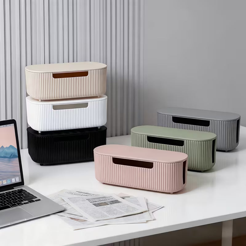 Cable Management Box – Minimalist Cable Organizer